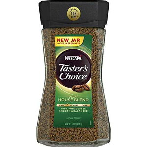 NescafA Nescafe Taster's Choice Decaf Instant Coffee, House Blend New Jar, 7 Ounce (Pack of 3)