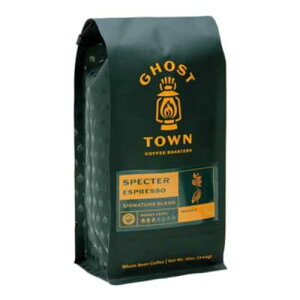 Ghost Town Coffee Roasters �u�X�y�N�^�[ �V�[�Y�i�� �G�X�v���b�\�v �~�f�B�A�� ���[�X�g �V�F�[�h �O���E�� �S���R�[�q�[ - 12 �I���X �o�b�O GoCoffeeGo Ghost Town Coffee Roasters Specter Seasonal Espresso Medium Ro