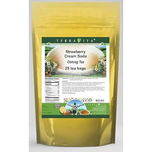 �X�g���x���[�N���[���\�[�_�E�[������ (�e�B�[�o�b�O 25 �܁AZIN: 536732) Terravita Strawberry Cream Soda Oolong Tea (25 tea bags, ZIN: 536732)