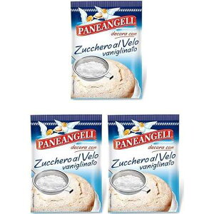 �p�l�A���W�F�� �Y�b�P�� �A�� ���F�� �A�C�V���O �V���K�[ �o�j������ 4.4�I���X 125gr�A3�p�b�N Paneangeli Zucchero Al Velo Icing Sugar with Vanilla Flavor 4.4oz 125gr, Pack of 3