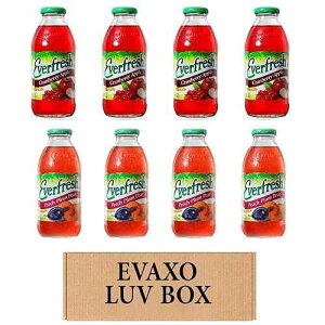 ?? ?? - ????? ?? 473ml 8? ?, ????? ???? ??, ????? ??? ?? ?. #N Evaxo LUV BOX - Variety Everfresh Juice 16 oz. Pack of 8, Cranberry Apple, Peach, Pear