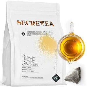 Organic Loose Leaf Oolong Tea Bags, 100% Taiwan Dong Ding Oolong, Hand Crafted, And Biodegradable Tea Bag T SECRETEA, Fireside Story, Bulk pack (40 Count) Organic Loose Leaf Oolong Tea Bags, 100% Taiwan Dong Din