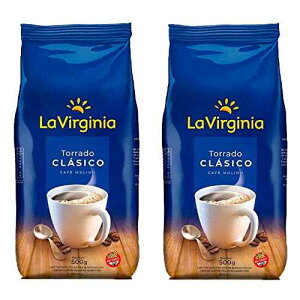 LA VIRGINIA Cafe Torrado Clasico Molido en Bolsa 500 gr. | ���[�X�g�R�[�q�[ 1.1�|���h - 2�p�b�N�B LA VIRGINIA Cafe Torrado Clasico Molido en Bolsa 500 gr. | Roasted Coffee 1.1 lb. - 2 PACK.
