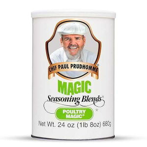Chef Paul Magic Seasonings Blends Poultry Magic Seasoning MSG-Free Chicken Seasoning Gluten-Free Poultry Rub For Roasting, Grilling & Cooking Kosher & Halal Certified 24 oz (Pack of 1) Magic Seasoning Blends Chef Paul
