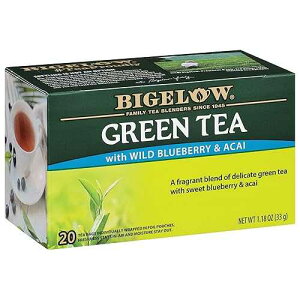 ?elow ??? ???? & ??? ?? ?, 20?? ?? (6? ?), ??? ?? ?? ?, ? 120 ?? Bigelow Tea Green Tea with Wild Blueberry and Acai, Caffeinated Tea with Wild Blueberry and Acai, 20 Count Box (P