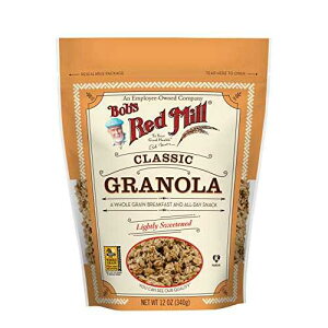 Bob's Red Mill �O���m�[�� �i�`������ �����b�A12 �I���X (4 �p�b�N) Bob's Red Mill Granola Natural NO-FAT ADDED, 12-ounces (Pack of4)