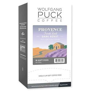 ??? ? ??, ????, ??? ???, 9.5?? ?, 18?? (3?) Wolfgang Puck Coffee, Provence, French Roast, 9.5 Gram soft Pods, 18 Count (Pack of 3)