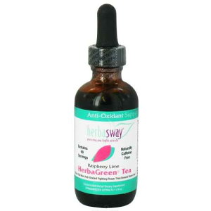 Herbasway �n�[�o�O���[�� �e�B�[ - ���Y�x���[ ���C���A2 �I���X2 VFFWBB Herbasway Herbagreen Tea - RASPBERRY LIME, 2 OZ2
