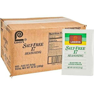 ??? ?? 17 ??? ??, 0.5 g (500??) Lawry's Salt Free 17 Seasoning Packets, 500 count - One 500 Count Box of 17 Seasoning Spice Blend Packets, Perfect Seasoning for Low Sodium and Reduced Sodium Diets