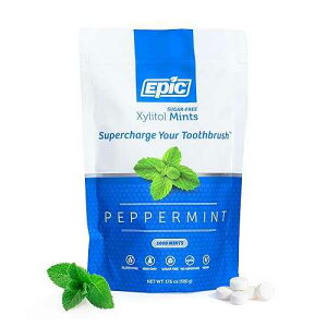 ?? ???? ?? - ??? & ???? ??? ?? ????? ??? ? ?? ?? ? ?? ??? (????, 1000?? ??, 1??) Epic 100% Xylitol Mints - Aspartame Free, Sugar Free - Peppermint Flavored Mints, 1