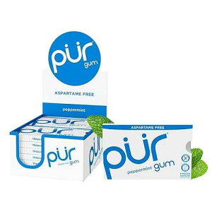 PUR ? | ??? ?? ? | 100% ???? | ??, ???? ???, ??? ??? & ??? ?? ??? | ?? ???? ? ?, 9? (12?) PUR Gum | Aspartame Free Chewing Gum | 100% Xylitol | Natural Pepper