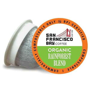 SF Bay Coffee OneCUP Organic Rainforest Blend 36 Ct Medium Dark Roast Compostable Coffee Pods, K Cup Compatible including Keurig 2.0 SAN FRANCISCO BAY SF Bay Coffee OneCUP Organic Rainforest Blend 36 Ct Medium Dark Roas