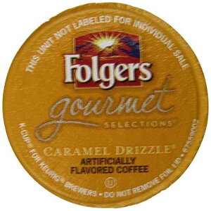�t�H���W���[�Y �O���� �Z���N�V���� �L�������� �h���Y�� K �J�b�v (48 �J�E���g) Folgers Gourmet Selections Caramel Drizzle K-Cups (48 count)