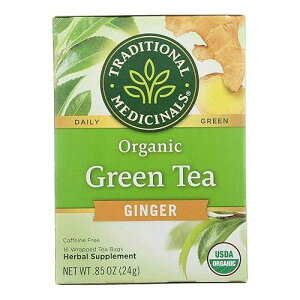 ????? ????? ? ?? ?? ??? ???? ?? Traditional Medicinals Organic Green Tea Ginger Herbal Tea, Promotes Healthy Digestion, (Pack of 6) Total 96 Tea Bags