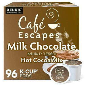?? ?????, ?? ??? ? ???, ?? ?? ??? K-? ??, 96?? (24? ?? 4??) Cafe Escapes Cafe Escapes Milk Chocolate Hot Cocoa Keurig Single-Serve K-Cup Pods, 96 Count