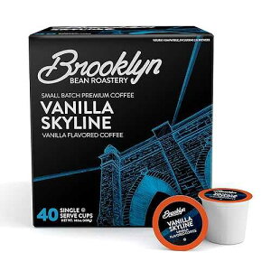 ???? ?? ??? ????? ??? ?? ??, 2.0 ??? K ? ??? ??, 40?? Brooklyn Beans Vanilla Skyline Gourmet Coffee Pods - Compatible with Keurig K Cup Brewers Including 2.0 Machines, 40 Count, Rich an