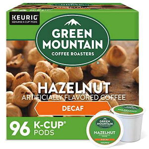 Green Mountain Coffee Roasters Hazelnut Decaf Coffee, Keurig Single-Serve K-Cup pods, Light Roast, 96 Count