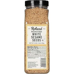 ??? ?? ?? ? ??, ?? ?? ??, 453.6g ? Roland Foods Roasted White Sesame Seeds, Specialty Imported Food, 16 Ounce, Pack of 1