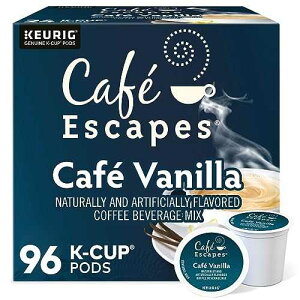 Cafe Escapes Cafe Escapes Cafe Vanilla, Keurig Single-Serve K-Cup Pods, 96 Count