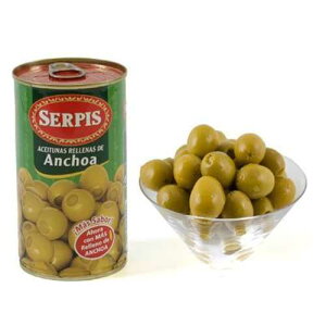 Serpis Spanish Green Olives Stuffed With Anchovy, 5.2 Oz (Pack of 6) Serpis Spanish Green Olives Stuffed With Anchovy, 5.2 Oz (Pack of 6)