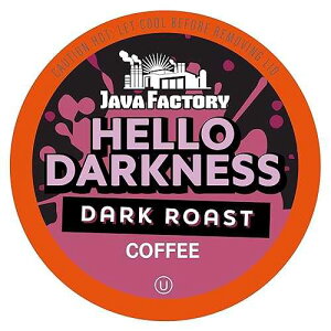 ?? ??? ?? ?? ?? ??? ??, ??? K ? ????, ?? ????, 40?? Java Factory Dark Roast Coffee Pods, Hello Darkness, 40 Count - Compatible with Keurig K Cup Brewers, Bold and Intense Coffee Flav