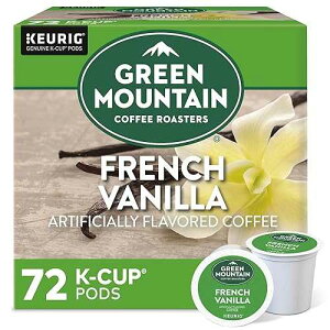 Green Mountain Coffee Roasters French Vanilla Keurig Single-Serve K-Cup pods, Light Roast Coffee, 72 Count