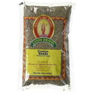 Laxmi �S�V�R�����N�~����q�A�`���I�ȃC���h�����X�p�C�X - 14 �I���X LAXMI BRAND Laxmi All-Natural Dried Cumin Seeds, Traditional Indian Cooking Spices - 14 oz