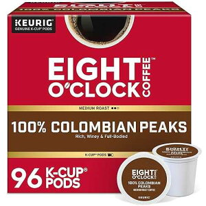 ?? ??? ?? ???? ??? ??? ?? ?? K-? ??, ??? ??? ??, 96?? (4??) Eight O'Clock Coffee Colombian Peaks Single-Serve Keurig K-Cup Pods, Medium Roast Coffee Pods, 96 Count