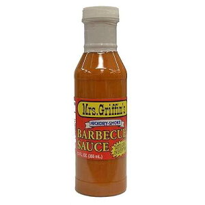 Mrs. Griffin's Barbecue Sauce, Hickory Smoke, Southern Favorite since 1935, great for grilling, smoking, or baking, one, 12 ounce bottle
