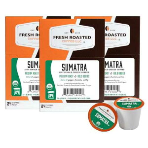 ??? ???? ??, ??? ????, ?? ?? ?? RFA, K-? ??, 72? ? Fresh Roasted Coffee, Organic Sumatra | 100% Single Origin, USDA Organic, Kosher | Medium Roast K-Cup Compatible | 72 Pods