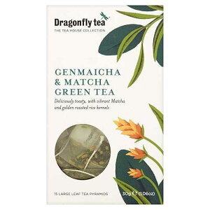 �g���{ ���Ē��������s���~�b�h 15�� Dragonfly Tea Dragonfly Genmaicha & Matcha Green Tea Pyramids 15 Bags