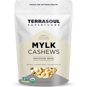 ???? ???? ??? ? ??? (?? ??), 2 ??? Terrasoul Superfoods Organic Raw Cashews (Mylk Grade), 2 Lbs, Premium Quality for Snacking, Desserts, Cashew Milk and Nut Butter Making