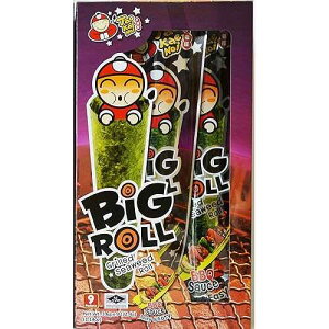 Tao Kae Noi Big Roll Grilled Seaweed Roll 9 Packets Per Box, (32.4 g) - 3 Boxes (BBQ Sauce Flavour)