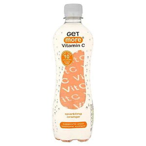 Get More �X�p�[�N�����O �r�^�~�� C �E�H�[�^�[ �I�����W - 500ml (16.91fl oz) Get More Sparkling Vitamin C Water Orange - 500ml (16.91fl oz)