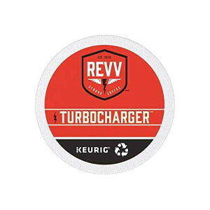 REVV �^�[�{�`���[�W���[�A�V���O���T�[�u �L���[���O K �J�b�v �|�b�h�A�_�[�N ���[�X�g �R�[�q�[�A60 �� REVV Turbocharger, Single-Serve Keurig K-Cup Pods, Dark Roast Coffee, 60 Count