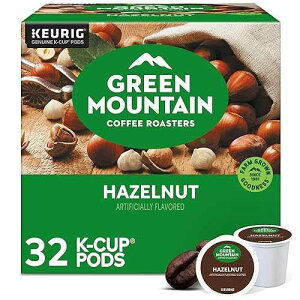 Green Mountain Coffee Roasters Hazelnut Keurig Single-Serve K-Cup Pods, Light Roast Coffee, 32 Count