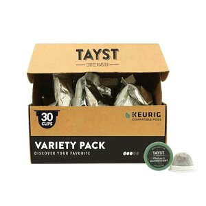 Tayst Coffee Roaster Tayst Coffee Pods, Variety Pack Assortment, K Cups Compatible with Keurig Coffee Maker, Sustainable Single Serve, Pack of 30