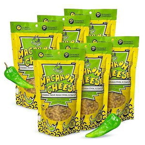 FishSki 170g �n�b�`�O���[���`�� �`�F�_�[�}�J���j���`�[�Y���� (6 x 6oz �p�b�N) FISHSKI PROVISIONS FishSki 170g Hatch Green Chile with Cheddar Macaroni and Cheese (6 x 6oz Packs)