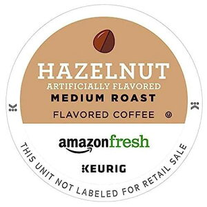 �A�}�]���t���b�V�� 80Ct. K-�J�b�v�A�w�[�[���i�b�c�����~�f�B�A�����[�X�g�A�L���[���O K-�J�b�v�u�����[���[�݊� Amazon Fresh AmazonFresh 80 Ct. K-Cups, Hazelnut Flavored Medium Roast, Keurig K-Cup Brewer Compati