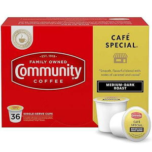 Community Coffee Cafe Special Medium Dark Roast, Single-Serve Keurig K-Cup Pods, 36 Count (Pack of 1)