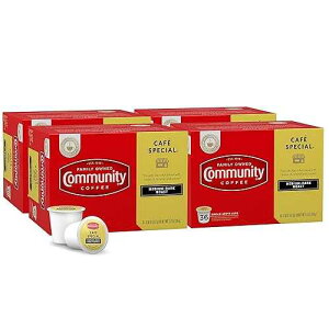 ???? ?? ?? ??? 144?? ?? ?, ???-?? ???, ??? 2.0 K-? ??? ??, 36?? (4?) Community Coffee Cafe Special Medium Dark Roast, 144 Single-Serve Keurig K-Cup Pods, 36 Count (Pack of 4)