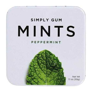 ??? ?? (????, 30?? (1? ?)) Simply Gum SIMPLY Mints | Peppermint Breath Mints | Pack of One (30 Pieces Total) | Breath Freshening + Aspartame-Free + Vegan + non-GMO