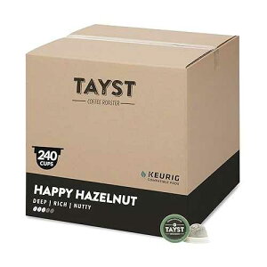 Tayst Coffee Roaster Tayst Coffee Pods, Happy Hazelnut Medium Roast, K Cups Compatible with Keurig Coffee Maker, Sustainable Single Serve, Pack of 240