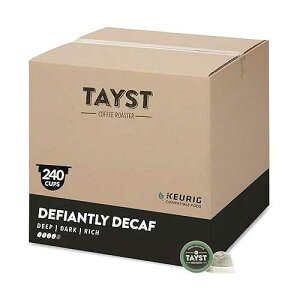 Tayst Coffee Roaster Tayst Coffee Pods, Defiantly Decaf Dark Roast, K Cups Compatible with Keurig Coffee Maker, Sustainable Single Serve, Pack of 240