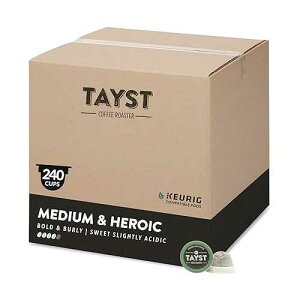 Tayst Coffee Roaster Tayst Coffee Pods, Medium & Heroic Medium Roast, K Cups Compatible with Keurig Coffee Maker, Sustainable Single Serve, Pack of 240