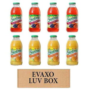 ?? ??- ????? ?? 16 ?? 8? ? ?????, ????? ??? ?? ?, ????? 100% ??? ??. #N LUV BOX- variety Everfresh Juice 16 oz. pack of 8 , Everfresh Peach Plum Pear , Everfresh 100% Oran