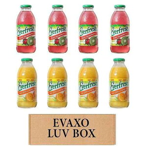?? ??- ????? ?? 16 ?? 8? ? ?????, ????? ?? ??, ????? 100% ??? ??. #N LUV BOX- variety Everfresh Juice 16 oz. pack of 8 , Everfresh Kiwi Strawberry , Everfresh 100% Orange Jui