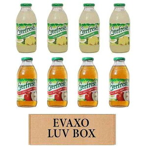 LUV BOX- variety Everfresh Juice 16 oz. pack of 8 , Everfresh Lemonade , Everfresh 100% Apple Juice. by evaxo LUV BOX- variety Everfresh Juice 16 oz. pack of 8 , Everfresh Lemonade , Everfresh 100% Apple Juice.