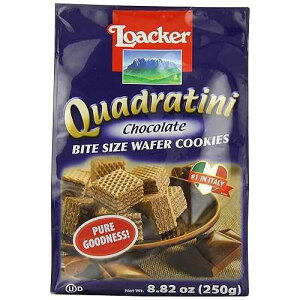 Quadratini Chocolate Wafer Cookies 8.82 Ounces (Case of 8) Loacker Quadratini Chocolate Wafer Cookies 8.82 Ounces (Case of 8)