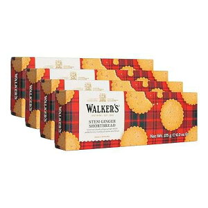 ??? ????? ?? ?? ??, ?-?? ????? ??, 6.2 Oz ?? (4? ?) Walkers Walker's Shortbread Stem Ginger Cookies, Pure Butter Shortbread Cookies, 6.2 Oz Box (Pack of 4)